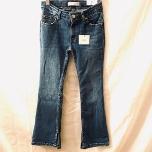 ZARA Mid Rise Split Hem Girls Denim jeans  NWT